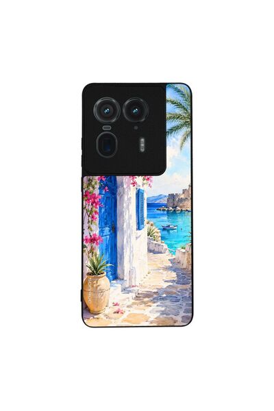 Sonique Θήκη Greek Island Muse Series για Motorola Edge 50 Ultra Σοκάκι Ρόδου