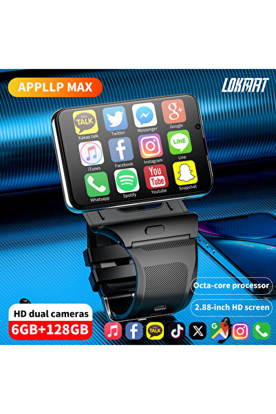 LOKMAT 4g Smart Watch Detachable Android 11 Smart Watch with Sim Card Slot 2....