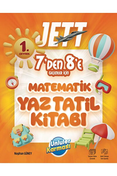 Ünlüler Karması 7 Den 8 E Matematik Yaz Tatil Kitabı