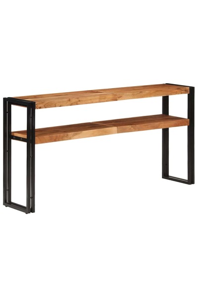 vidaxl Masă consolă, 150x30x75 cm, lemn masiv de acacia
