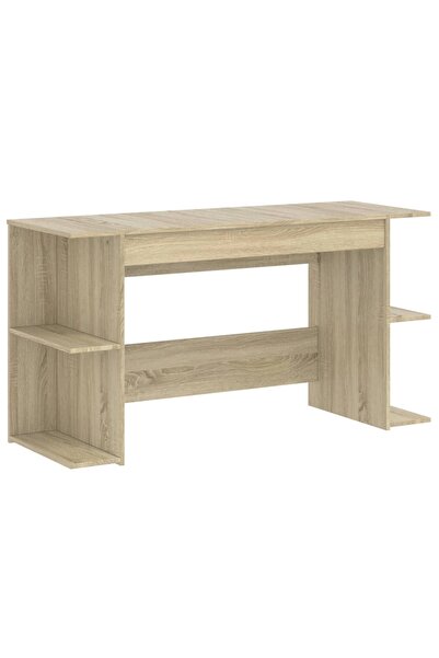 vidaxl Birou, stejar sonoma, 140x50x75 cm, lemn compozit