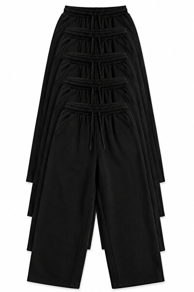 KAZAVO Unisex Erkek/Kadın 5'li Baggy Eşofman