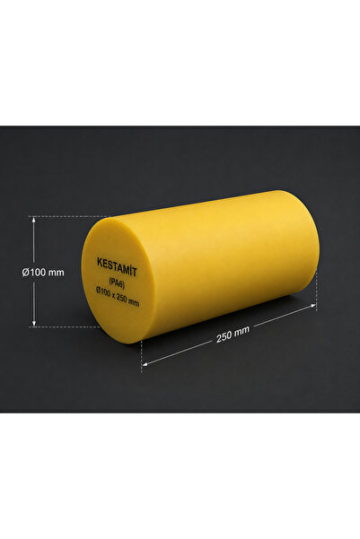 Ø100x250mm Kestamit Polyamid Sarı (Plastik)