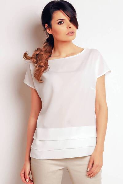 Awama Bluza Dama, InfiniteYou, Poliester, Ecru/Alb, M