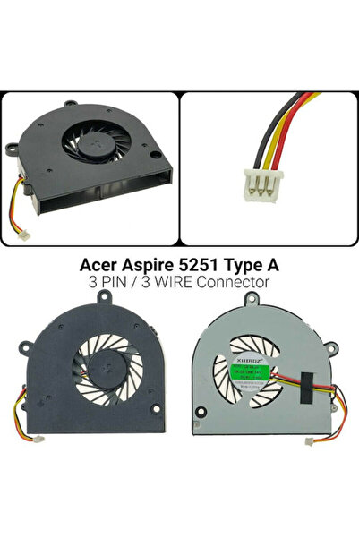 ACER Ανταλλακτικός ανεμιστήρας φορητού υπολογιστή για 5251 Τύπου Α