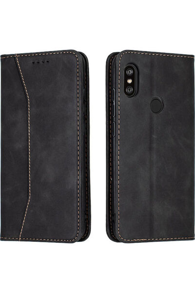 Other Bodycell PU Leather Book Synthetic Leather Black (Redmi Note 6 Pro) Cod...