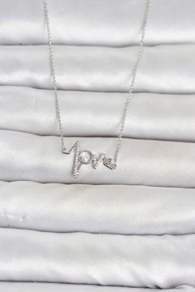 Generic Brand Brass Silver Color Heart Rhythm Model Women's Necklace Tj-Bko11123