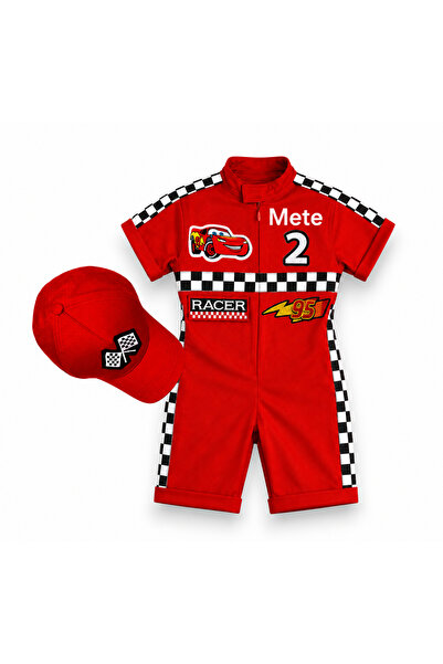 Mum Design Gifts İsim Yazılı Çocuk Yarışçı Kostümü - Kişiye Özel Formula 1- F...