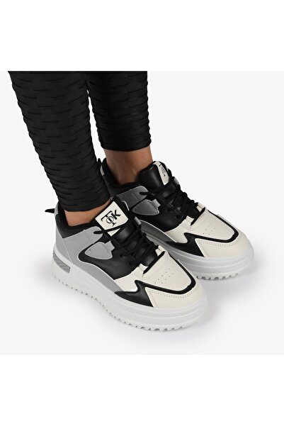ANGEL BLUE SNEAKERS din PIELE ECOLOGICA SI TEXTIL CRL1282 GRI