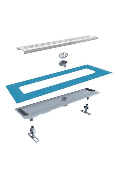 OEM Rigola de dus 50 cm, antimiros, grila detasabila inox 304, sifon rotativ ...