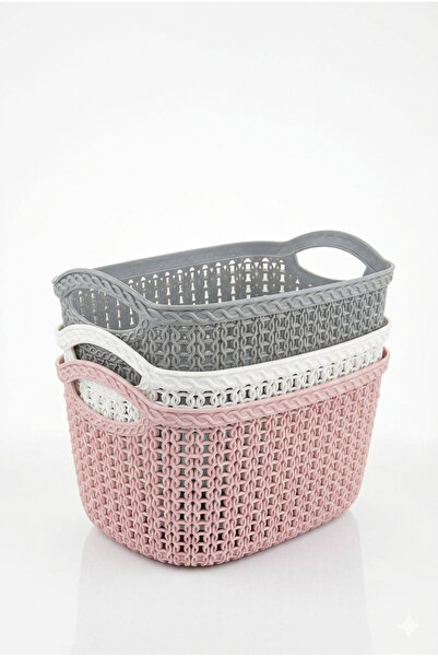 Mira Home Woven Basket No. 2 10L - Multicolor set of 3