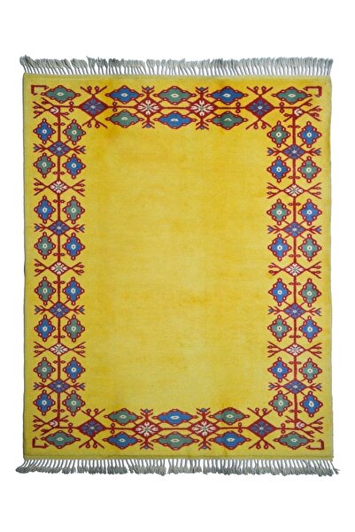 KilimCo. Çiçek Desenli El Dokuma Türkmen Yörük Halısı 165x230 cm (3.8 m²)