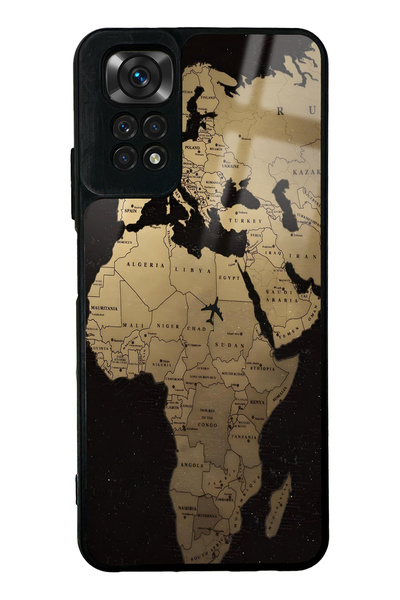 Spoyi حافظة هاتف Xiaomi Redmi Note 11s بتصميم Golden Route اللامع
