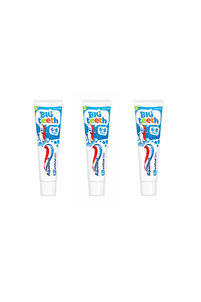 Aquafresh Big Teeth (6-8 Yaş) Çocuk Diş Macunu 50ml (3 Adet)
