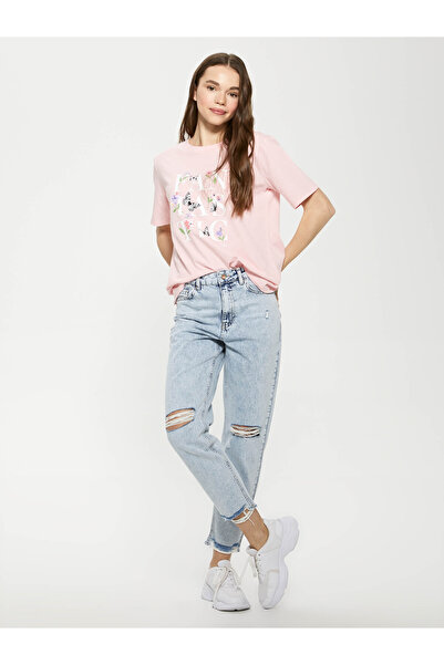 LC Waikiki Blugi de damă cu talie înaltă, croială mom fit, stil rodeo