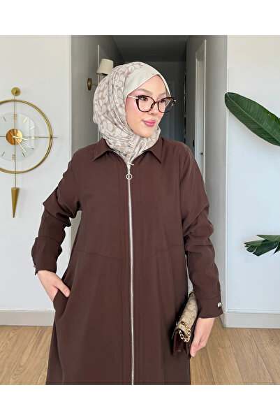 Moda Misali Fermuarlı Giy Çık Tunik