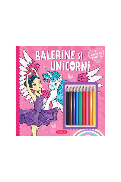 Mimorello Balerine și Unicorni - Carte de colorat, - Editură