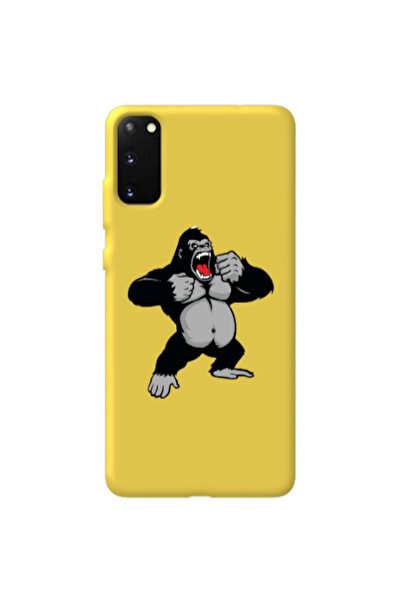 Other Samsung S20 Angry Gorilla2 Yellow Colored Silicone TPU Θήκη