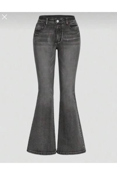 İsra Ayyıldız Moonstar Collection Full Likralı İspanyol Paça Jean Pantolon