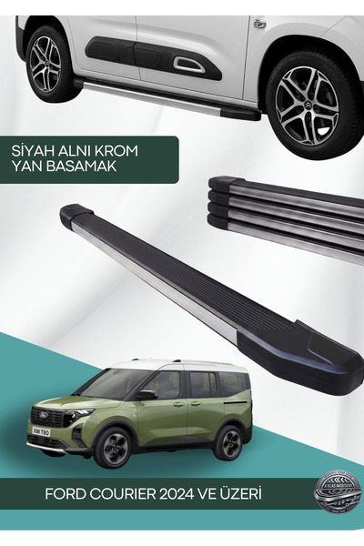 Yerli FORD COURIER 2024 VE ÜZERİ MODEL ALÜMİNYUM ARAÇ YAN BASAMAK