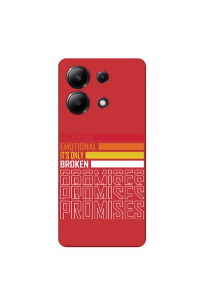 Other Xiaomi Redmi Note 13 4G Dont Get Emotional Red Colored Silicone TPU Θήκη