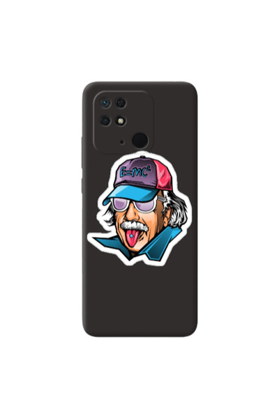 Other Xiaomi Redmi 10C Einstein Black Colored Silicone TPU Θήκη