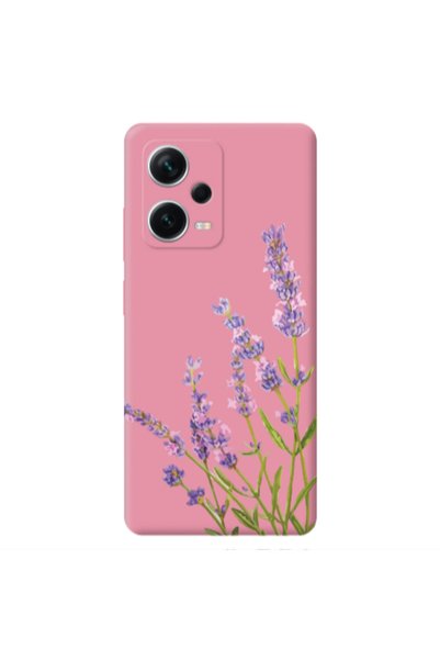 Other Xiaomi Poco X5 Flowers 8 Pink Colored Silicone TPU Θήκη
