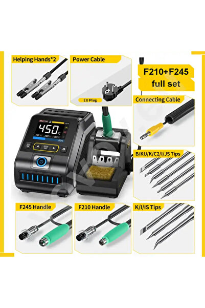 FNIRSI DWS-200 F210-F245 Lehimleme İstasyonu Full Set