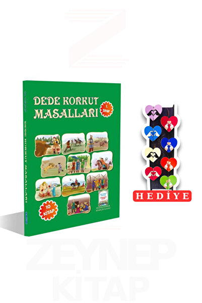 Parıltı Yayınları 1.Sınıf Dede Korkut Masalları 10 Kitap Set (8'li Kalp Ayraç...