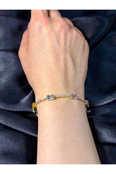 XUPING JEWELRY سوار Xuping VIP مرصع بالأحجار الملونة