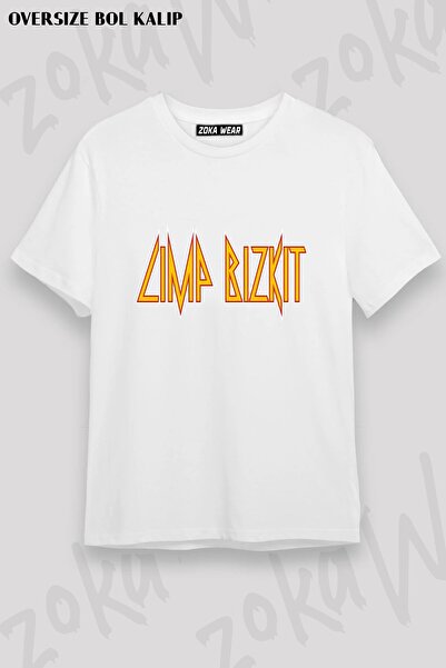 ZOKAWEAR Μπλουζάκι Unisex Loose Fit με στάμπα Limp Bizkit v8