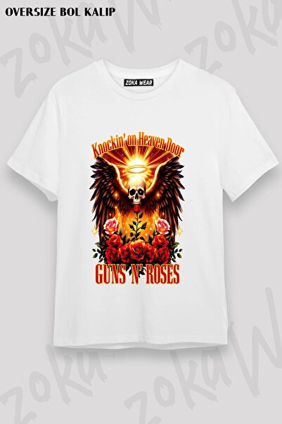 ZOKAWEAR تي شيرت مطبوع للجنسين من نوع Guns N Roses v54