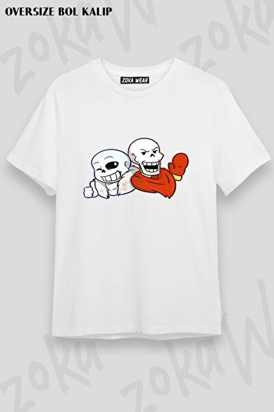 ZOKAWEAR Μπλουζάκι Unisex Loose Fit Undertale Sans v11 με στάμπα
