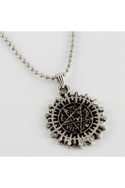 ZERO LAND Svl-Shop Star Figured Men's (80329) Necklace-Silver Color