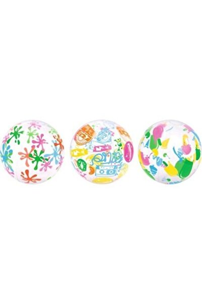 BESTWAY 3 Adet Deniz Topu Şeffaf Desenli 51 Cm - 31036