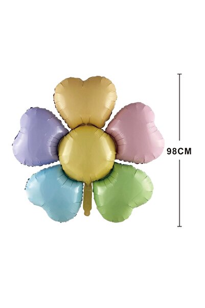 MP Mirific Party Balon din folie metalizată, floare multicoloră, 98 cm