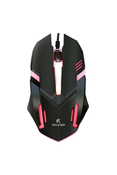 KATJMER RAGE Kablolu Gaming Mouse | RGB Aydınlatma | 1000 DPI Optik Sensör | ...