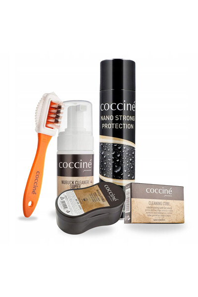 Coccine Kit de curatare pentru piele intoarsa, Coccine, 5 in 1, 400 ml, Spuma...
