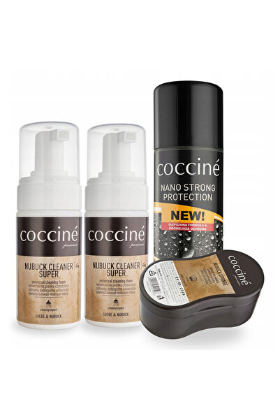 Coccine Kit de curatare a incaltamintei, Coccine, Nubuck Cleaner, 100 ml x 2,...