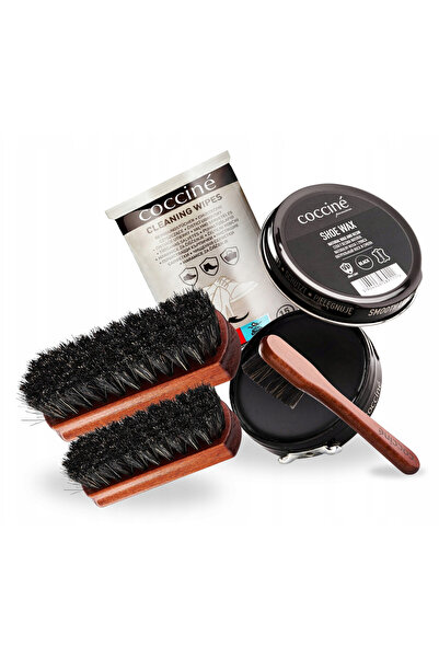 Coccine Set de ingrijire a incaltamintei, Coccine, 5 in 1, Negru, 40 ml, Cear...