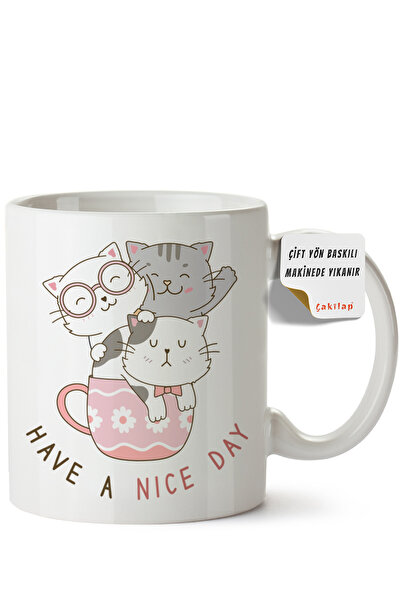 ET ERTAPASSAGE original creative designs Cat Design Printed Porcelain Mug (Do...