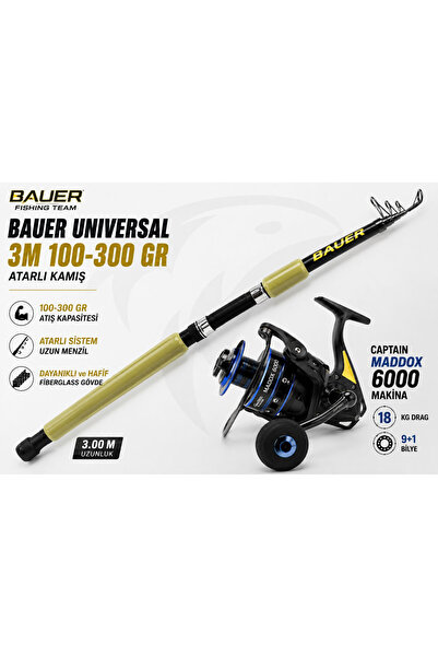 BAUER Universal 3M 100-300 GR - 6000 Makina Hazır Olta Seti