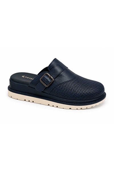 POTEEN Aren Women's Anatomical Soft Sole Buckle Daily Use Genuine Leather Sabo