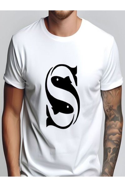 vorena Men's White Printed T-Shirt