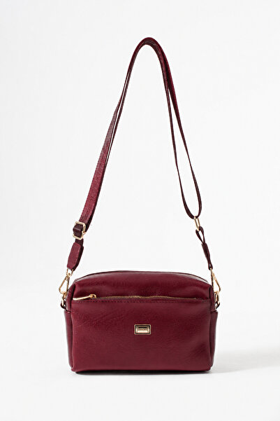 Sanmorris Femeie cu 3 ochi piele sintetică cu bretele late geantă crossbody