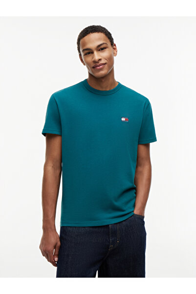 Tommy Jeans Green Men T-Shirt