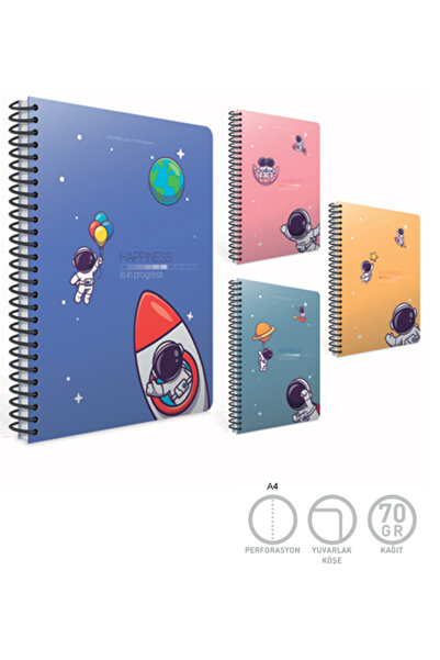 Gıpta Happiness Spr.Carton.Kpk.Defter A4 80 Yp. Striped