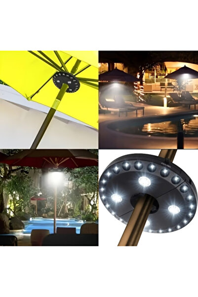 SyaMAG Lampa LED suspendabila, cu clips, fixare pe stalp umbrela sau pe carli...