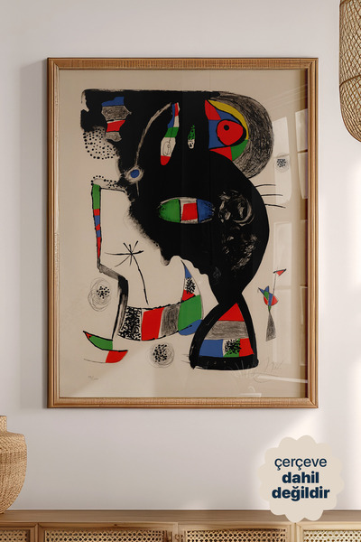 Persona Istanbul Joan Miró "42 Rue Blomet, 1977" - Sürrealist Sanat Posteri (...