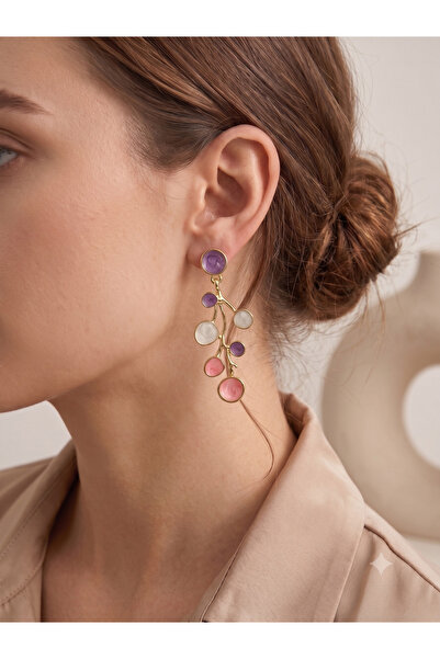 BİJU YILMAZ White grape cluster earrings - 26vipk35